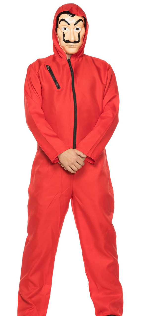 Cosplay Costume, High Quality Unisex Cotton Jumpsuit, Red Hooded Overalls -  Etsy