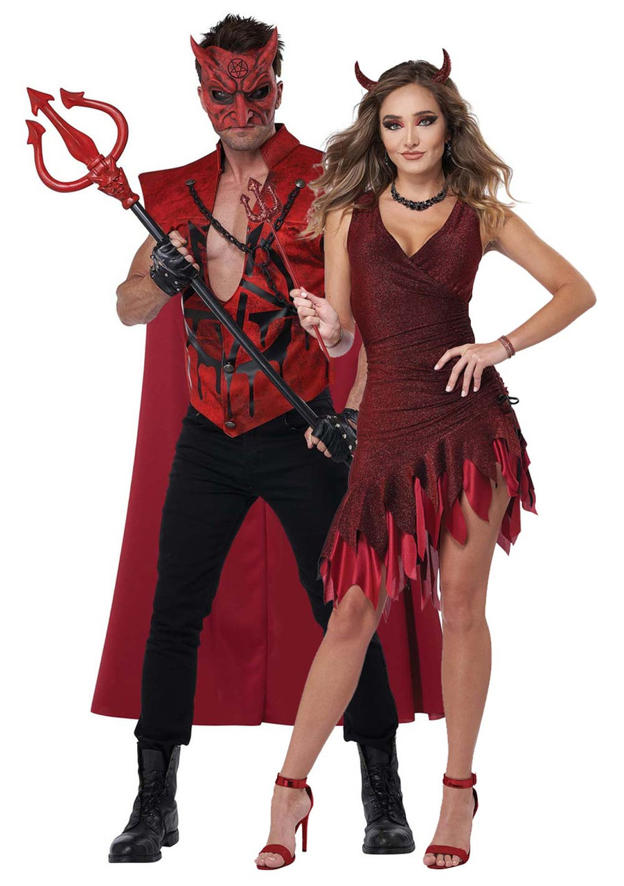 Demon Red Devil Couple Costume | Couple Costumes | Oya Costumes