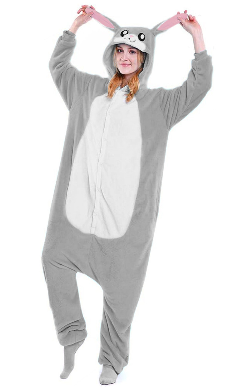 Rabbit Onesie Adult Costume