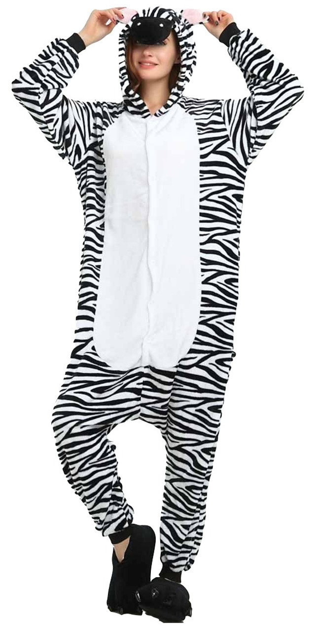 Zebra Adult Onesie Costume Animal Onesies Oya Costumes