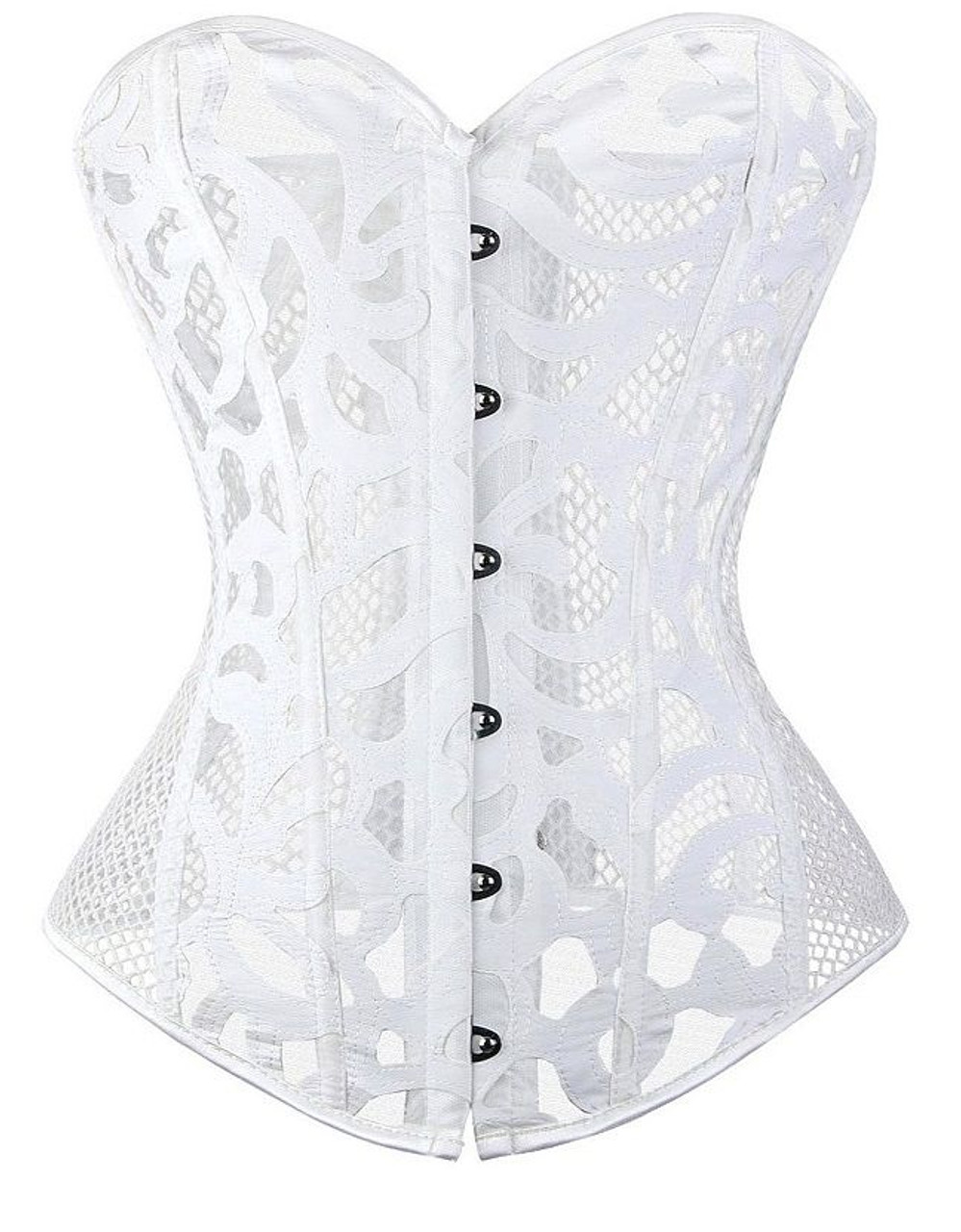 Shape White Textured Corset