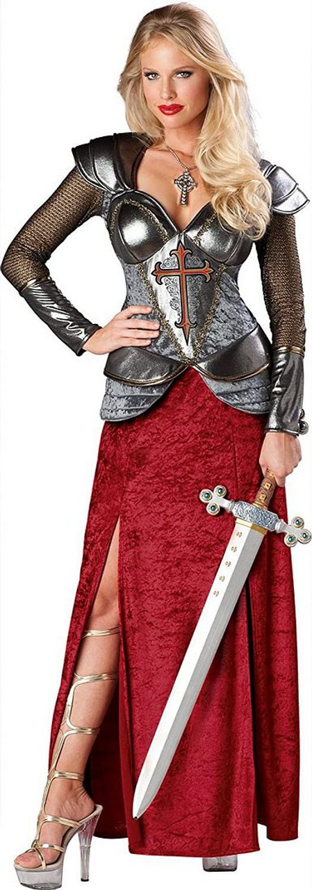 Female Knight Faux Chainmail Adult Costume