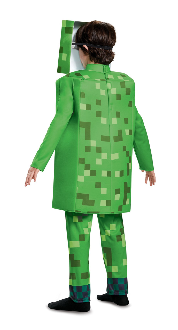 Minecraft Creeper Jumpsuit Classic Halloween Fancy-Dress Costume