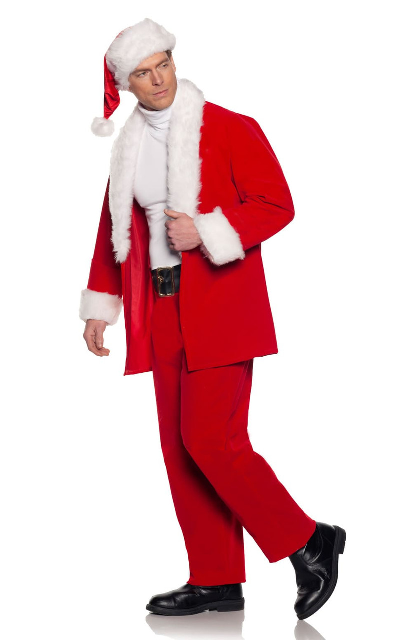 Modern Santa Claus Suit for Men, Christmas Costumes
