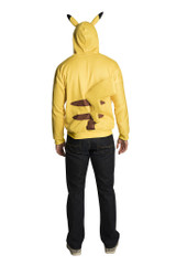Pikachu Adult Hoodie With Tail back