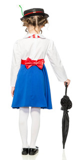 Mary Poppins Girls Costume back