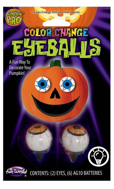 Lite-Up Eyeball Pumpkin Decor