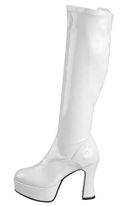 white gogo boots canada