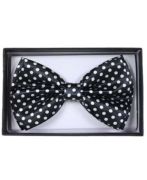 Black and White Adult Bow Tie