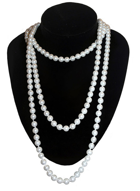 Long Pearl Necklace for Layering