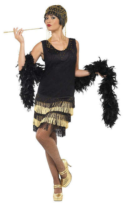 Mardi Gras Frisky Flapper Adult Costume — Costume Super Center