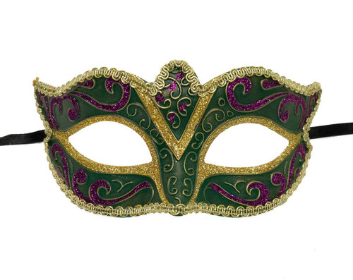  Cascade Harlequin Red & Black Halloween Mask Mardi Gras  Venetian Costume : Clothing, Shoes & Jewelry