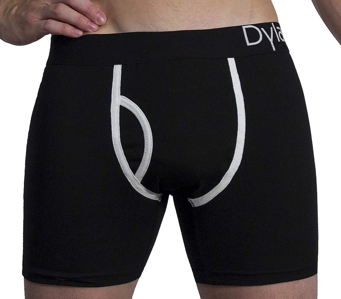 Sexy Underwear, Black Microfiber Boxer