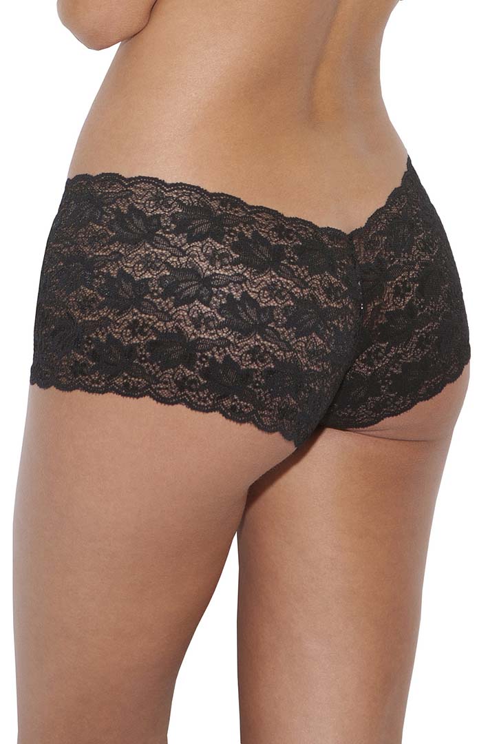 Oh La La Cherie Plus Size Crotchless Lace Boyshort