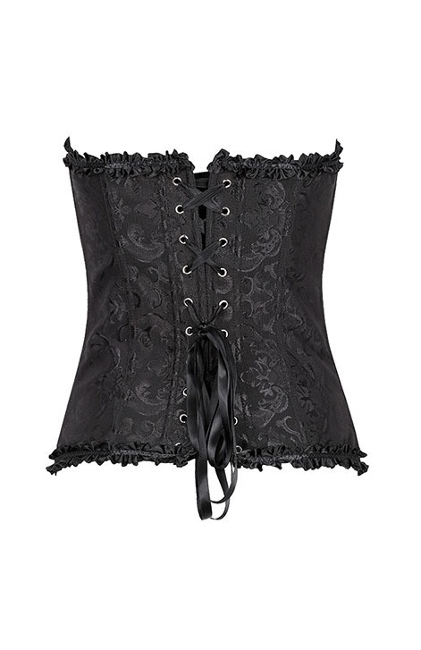 Jacky ” Lace Corset Bustier Crop Top ( Black ) – Ale Accessories