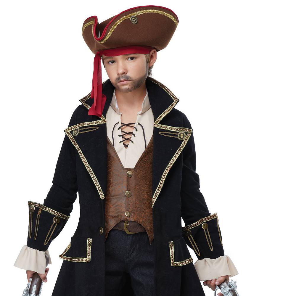 Disguise Boy's Peter Pan Captain Hook Costume, Red, S