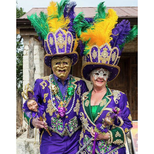 Mardi Gras Jester Couple in Texas