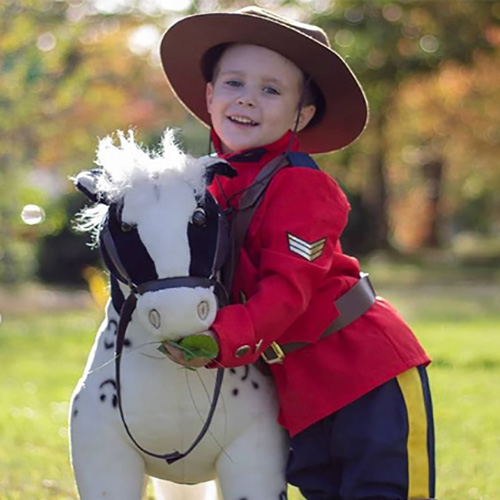 Child RCMP Costume with Horse Child RCMP Costume with Horse