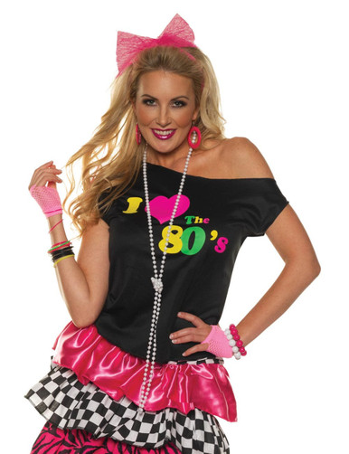 80's Party Dress Womens Costume