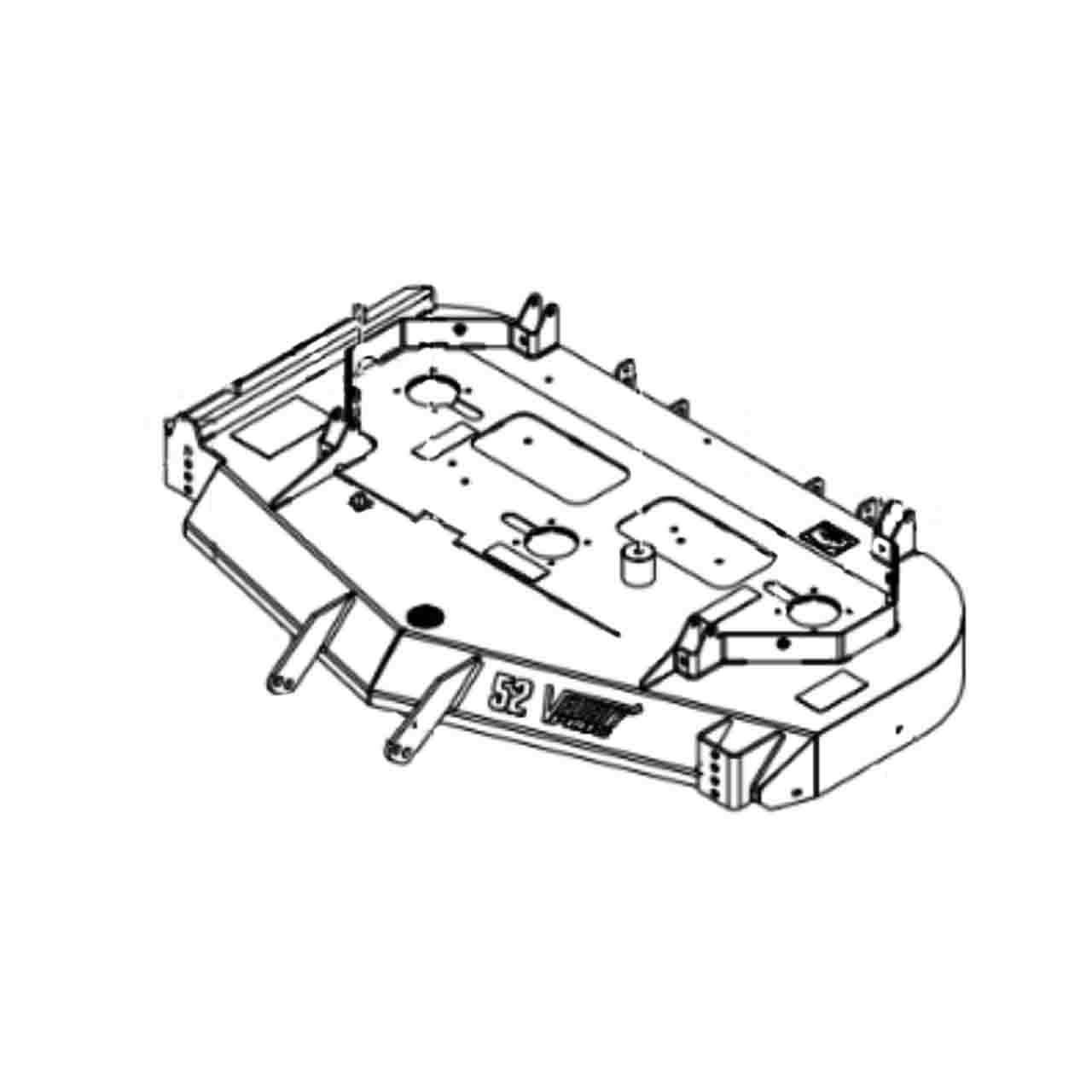 463356 SCAG - CUTTER DECK W/ DECALS SMVR-48V - Scag Parts Online