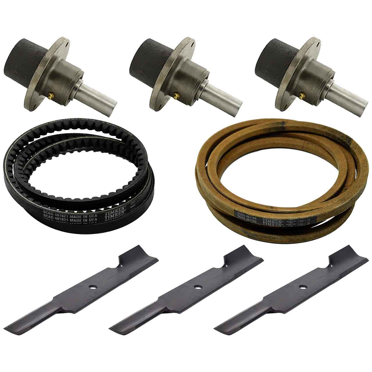 Spindle and Blade & Belt Kit For Scag V-RIDE XL 52