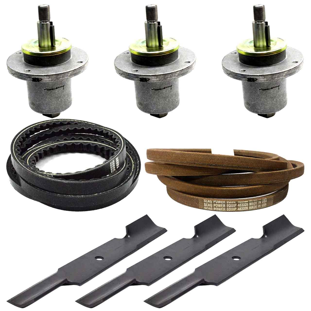 Spindle and Blade & Belt Kit For Scag Patriot 52