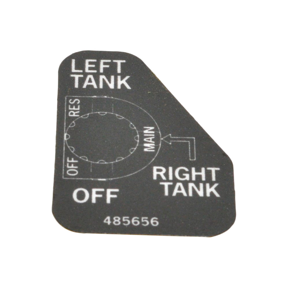 SCAG 485656 DECAL, FUEL SHUT-OFF - Genuine part