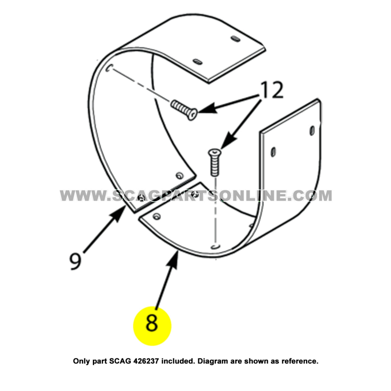 Scag 426237 TLB25 Long Wear Band