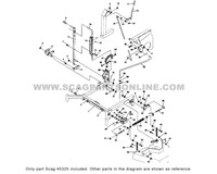 Parts lookup Scag 48090 STG-18KH Throttle Control OEM diagram
