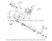 Parts lookup Scag 48090 STG-18KH Throttle Control OEM diagram