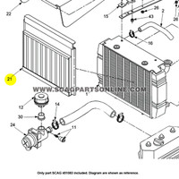 Parts lookup Scag 451083 SMST Debris Screen Weldment OEM diagram