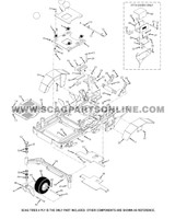 Parts lookup Scag Tires 4 PLY 485605 OEM diagram