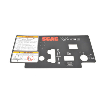Scag DECAL INSTRUMENT PANEL- SVRII-32A/36A 486739 - Image 1
