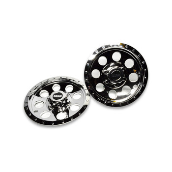 Scag 12" Chrome Wheel Covers (set of 2) Cats Cheetahs & Tigers 920J - Image 1