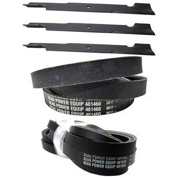 G-RAP【SHAG G】 Scag Turf Tiger 72 and 72V Deck Drive Belts & Blade Kit OEM | Scag