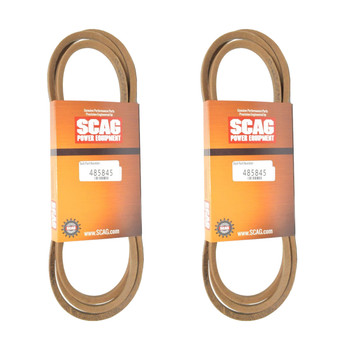Drive Belt 485845 (2 Pack) STCII-61V-26FT-EFI Scag Tiger Cat II 61" (SN: S7800001 S7899999)
