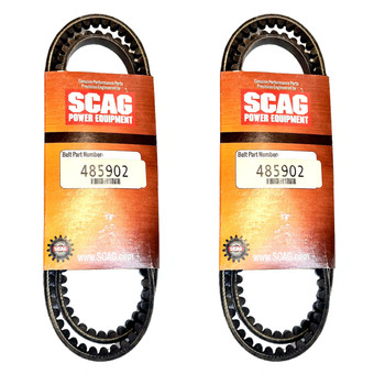 Drive Belt 485902 (2 Pack) SVRII-36A-19FX Scag V-Ride II 36" 19hp 600FX (SN: S4000001 S4099999)