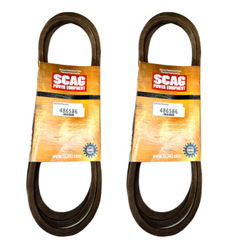 Deck Belt (2 Pack) For SVRII-61V-38CV-EFI Scag V-Ride II 61" 38hp (SN: W0300001 W0399999)