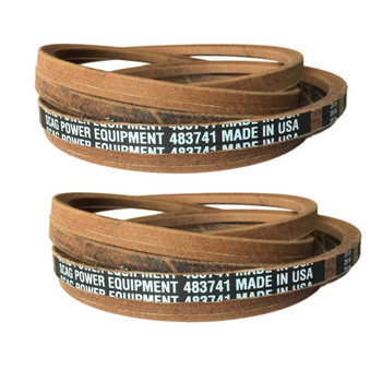 Deck Belt 483741 (2 Pack) For SCZ61V-34CV-EFI Scag Cheetah 61" 34hp (SN: K0600001 K0699999)