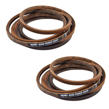 Deck Belt (2 Pack) For SZC36A-16HN Scag Z-Cat 36" 16hp Honda (SN: B3900001 B3999999)