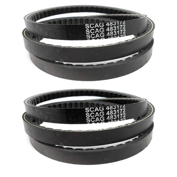 Drive Belt (2 Pack) For STC48V-19KAI Scag Tiger Cub 48" 19hp (SN: D6700001 D6799999)