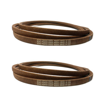 Drive Belt 483241 (2 Pack) For SCZ52V-730FX Scag Cheetah 52" 730FX (SN: H7000001 H7099999)