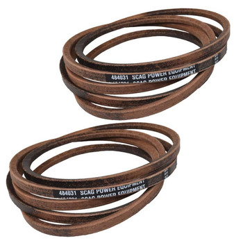Deck Belt 484031 (2 Pack) For SFZ52-26BS Scag Freedom Z 52" 26hp (SN: F3500300 F3599999)