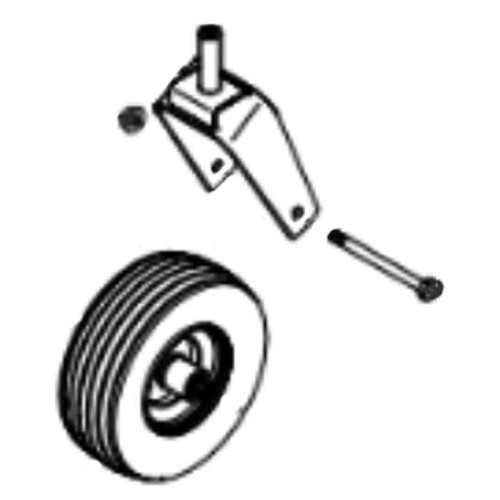 463443 SCAG - CASTER WHEEL & SUPPORT ASSY