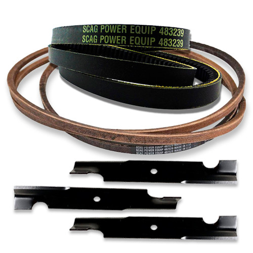 Scag Tiger Cub 48A Deck Drive Belts & Blade Kit OEM