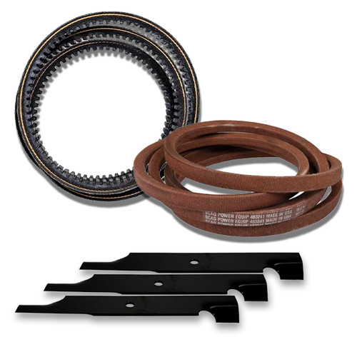 Scag Tiger Cat II 48V Deck Drive Belts & Blade Kit OEM