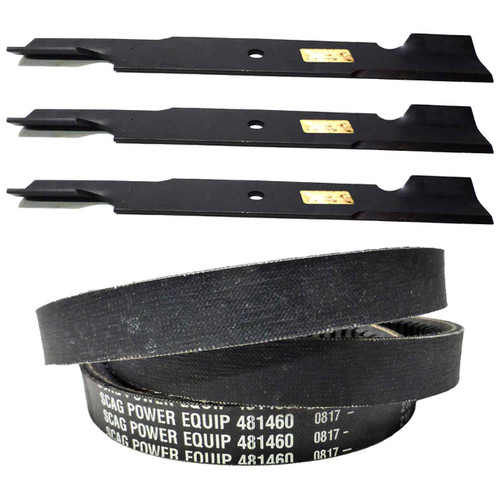 Scag Turf Tiger 52 Deck Drive Belts & Blade Kit OEM