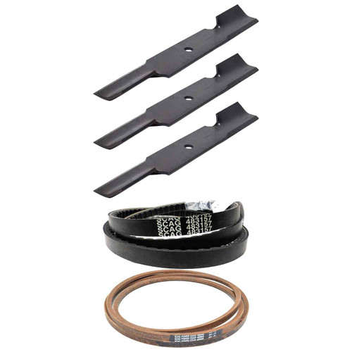 Scag Tiger Cat II 61V Deck Drive Belts & Blade Kit OEM