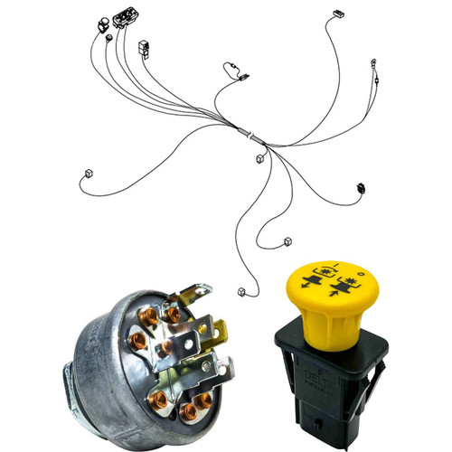 Wire Harness Kit For SCAG Cheetah II 72" Velocity Deck, 37hp Briggs Vanguard EFI