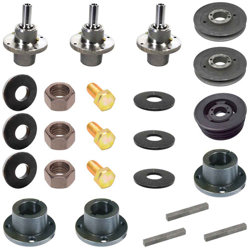 Complete Spindle Kit With Pulleys For Scag Hydro Drive 52" Model SWZ52V-18FSE
